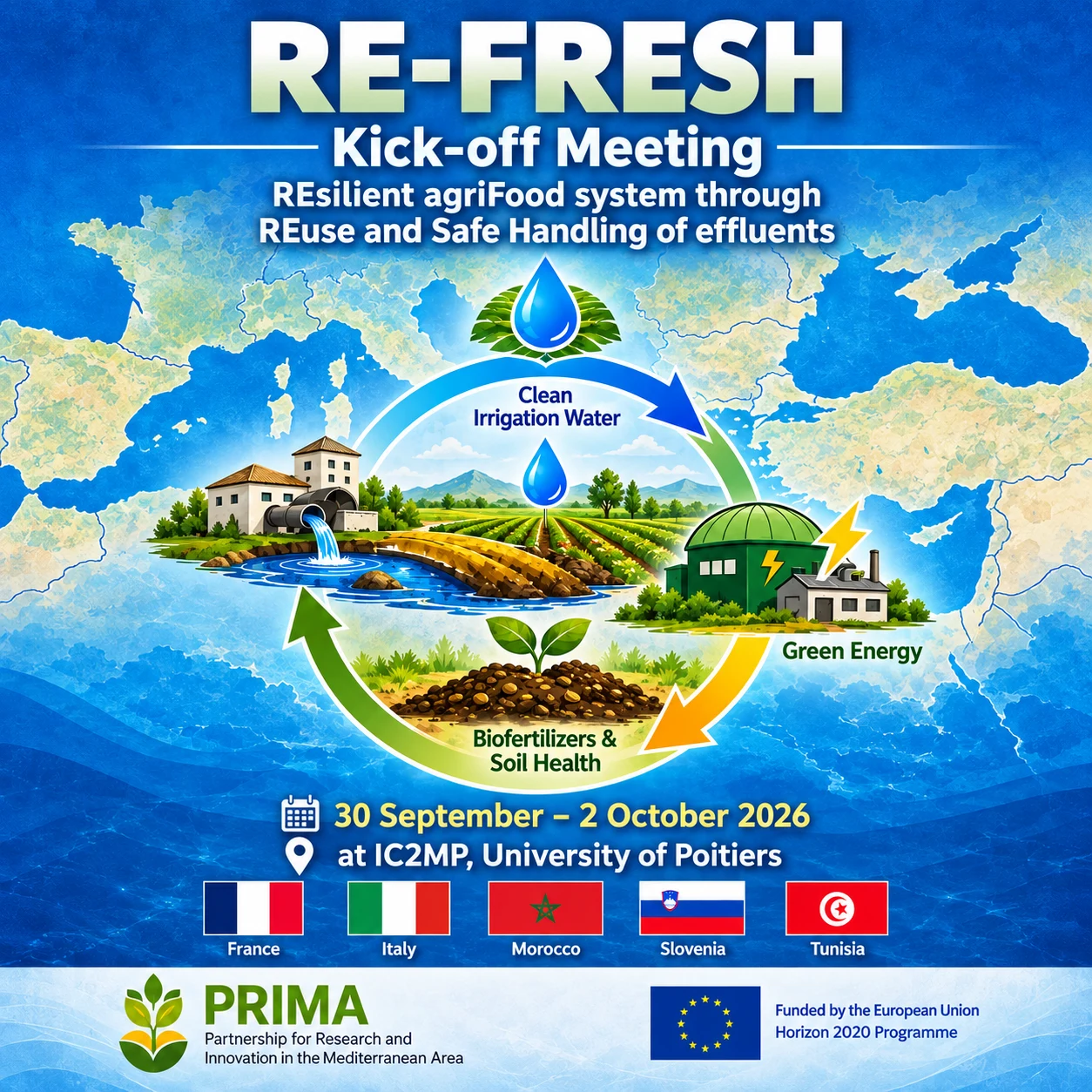 RE-FRESH Kick-off Meeting, 30 September–2 October 2026, IC2MP, University of Poitiers