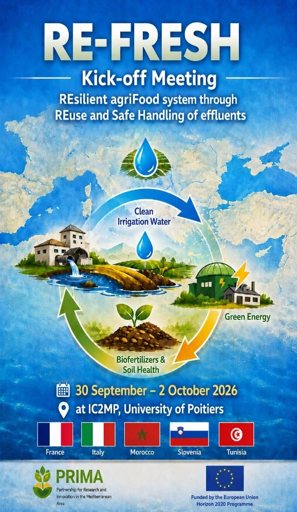 RE-FRESH Kick-off Meeting, 30 September–2 October 2026, IC2MP, University of Poitiers
