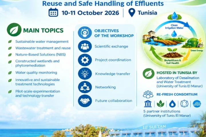 RE-FRESH Kick-off Workshop poster, 10–11 October 2026, Tunisia